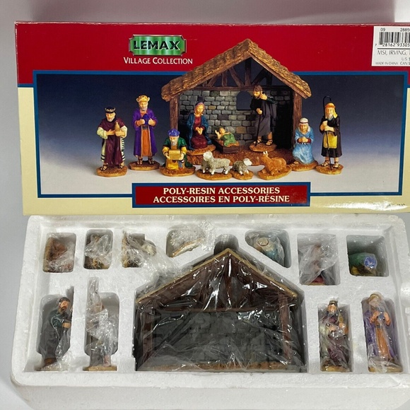Lemax Holiday 999 Lemax Village Collection Poly Resin Nativity